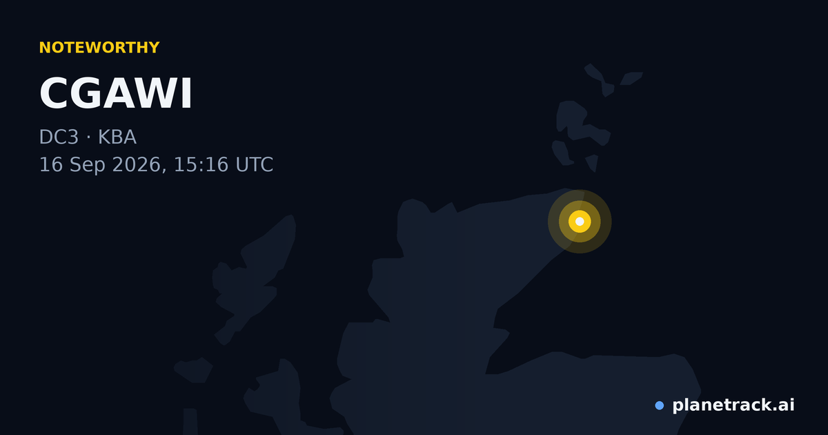 Map of where CGAWI's special aircraft happened