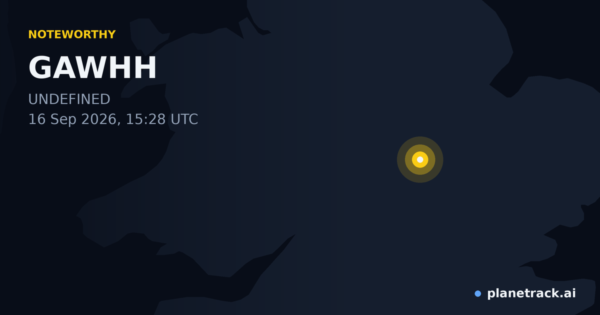 Map of where GAWHH's special aircraft happened