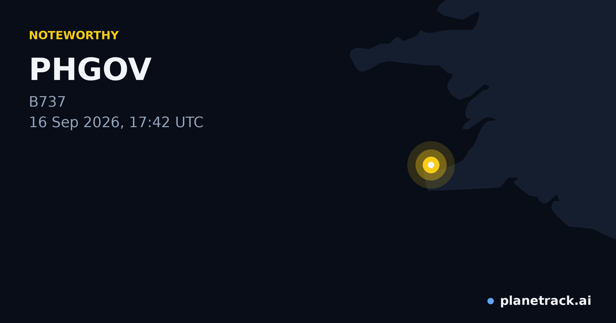 Map of where PHGOV's special aircraft happened