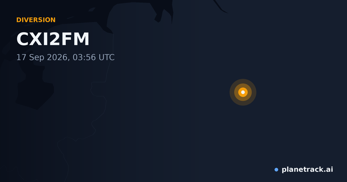 Map of where CXI2FM's diversion happened