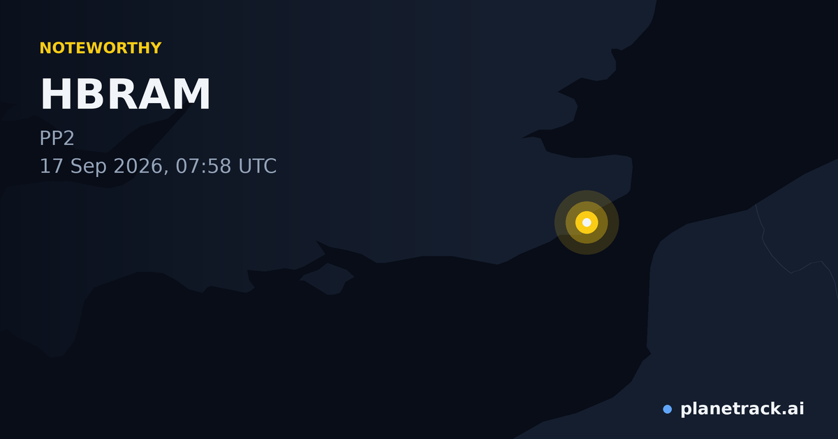 Map of where HBRAM's special aircraft happened