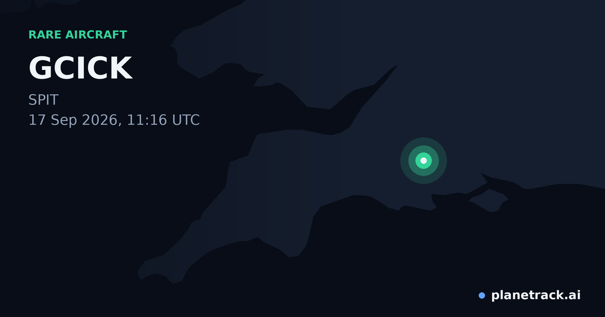 Map of where GCICK's rare aircraft happened