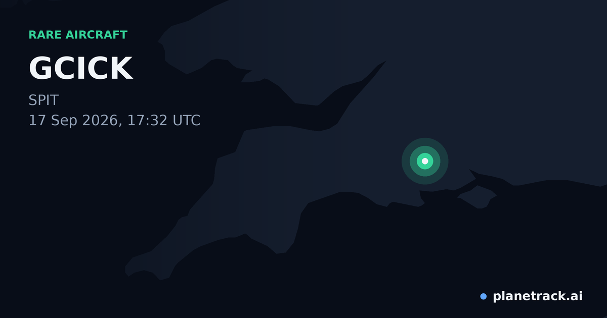 Map of where GCICK's rare aircraft happened