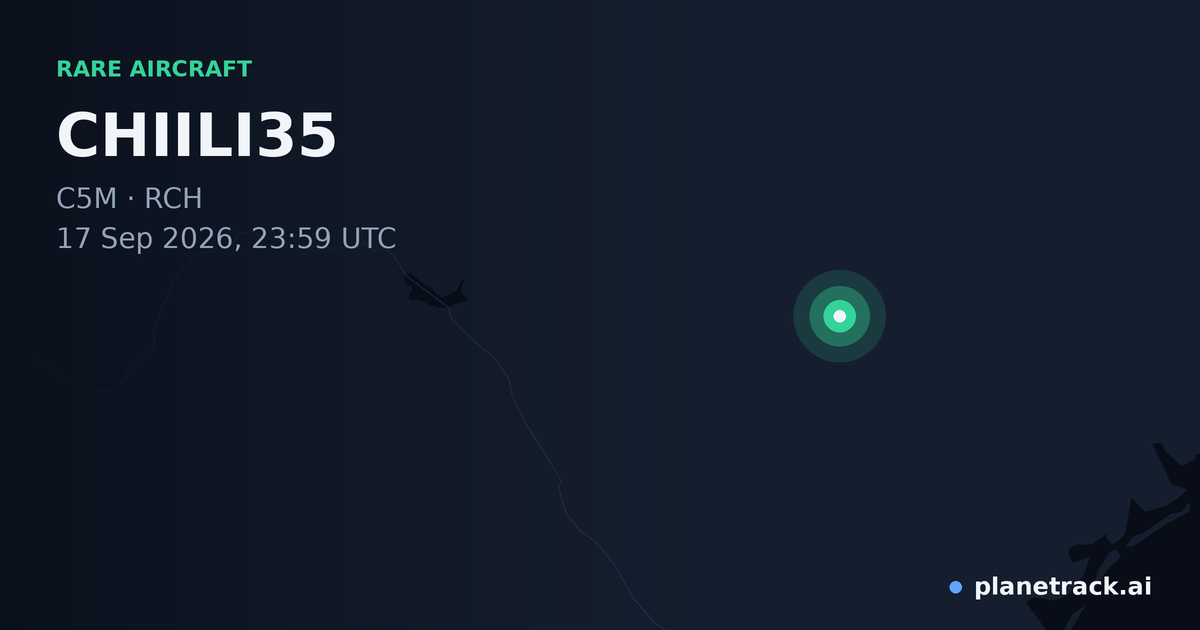 Map of where CHIILI35's rare aircraft happened