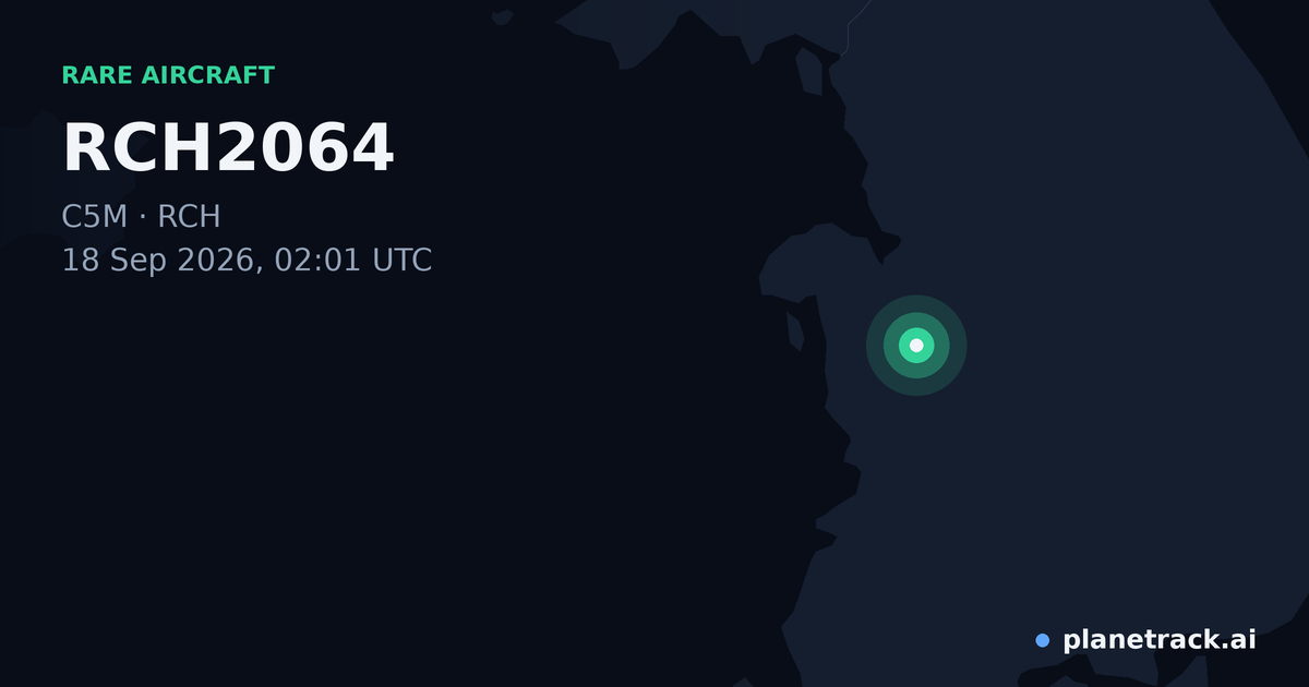 Map of where RCH2064's rare aircraft happened
