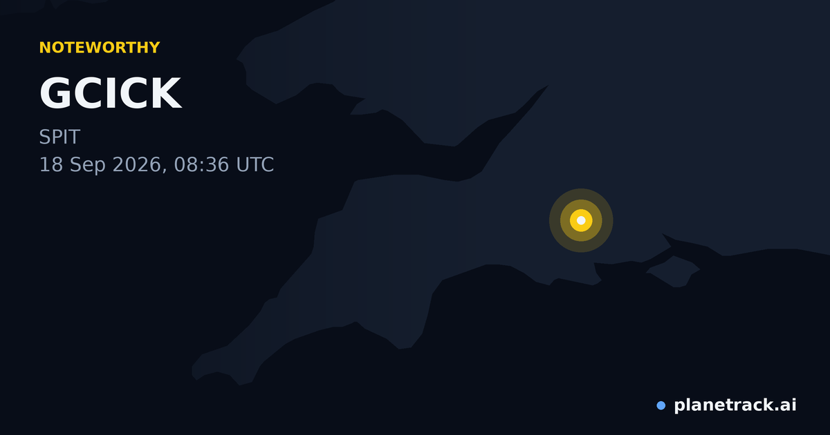 Map of where GCICK's special aircraft happened