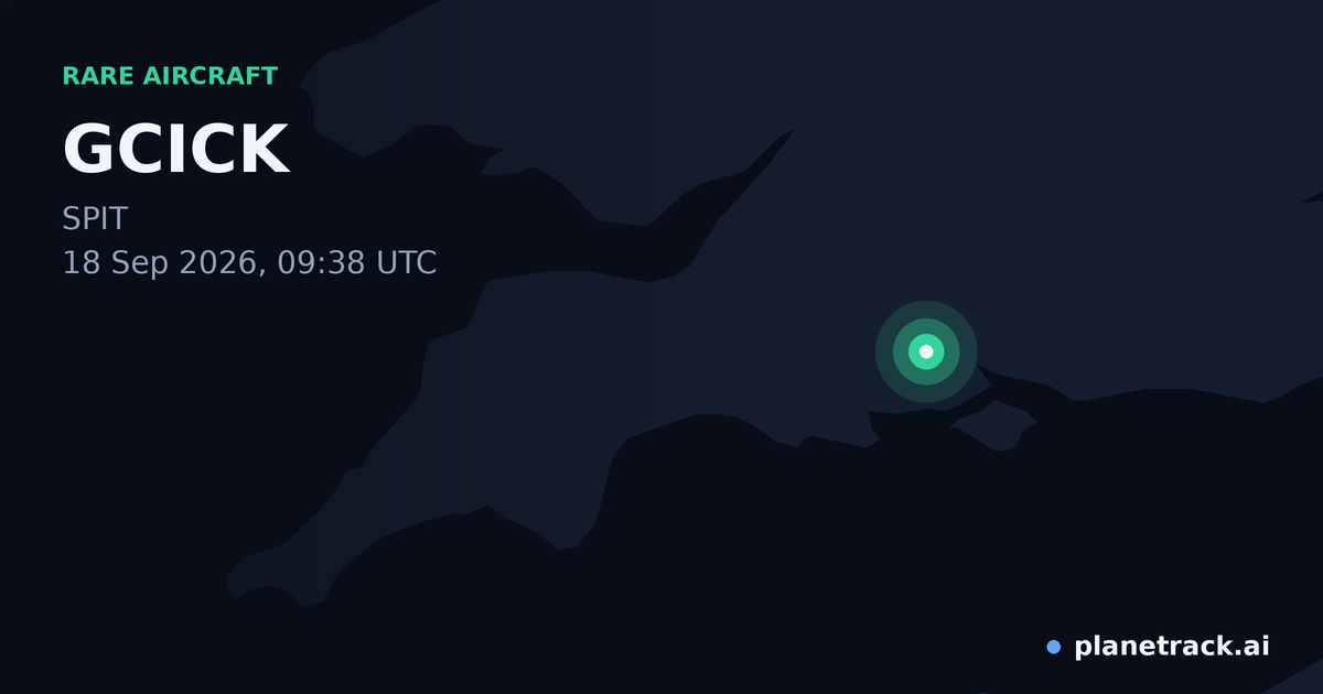 Map of where GCICK's rare aircraft happened