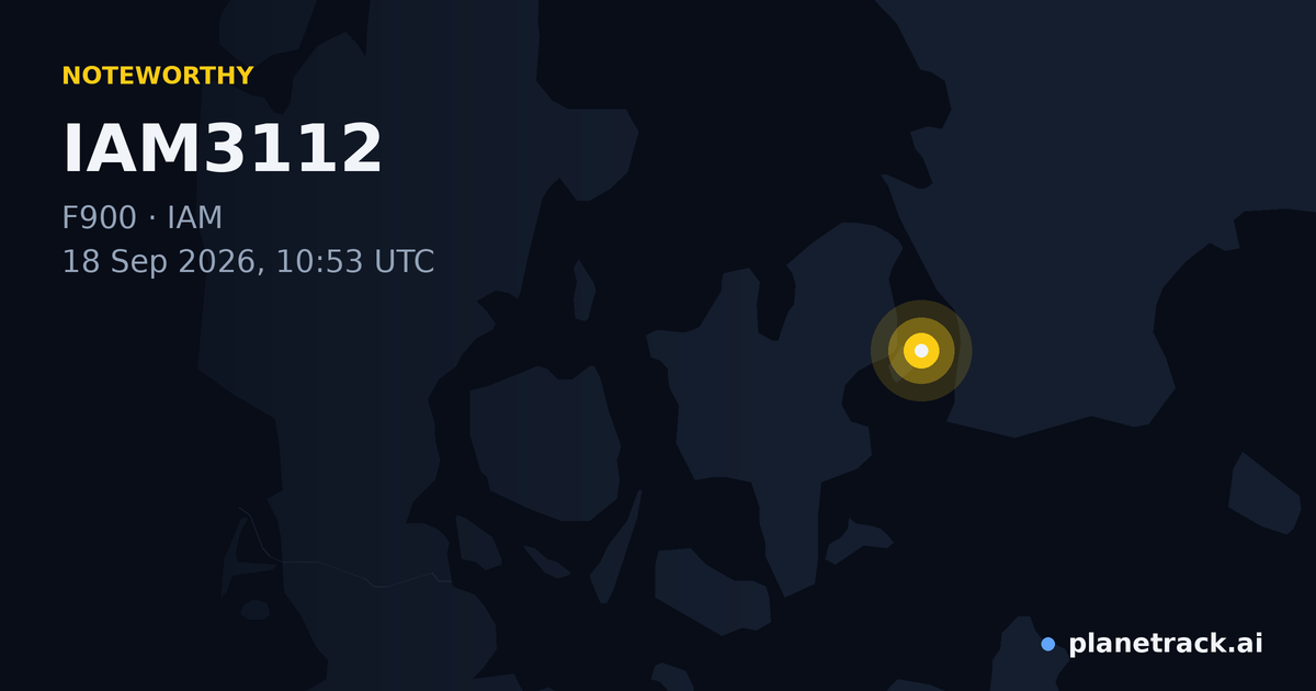 Map of where IAM3112's special aircraft happened