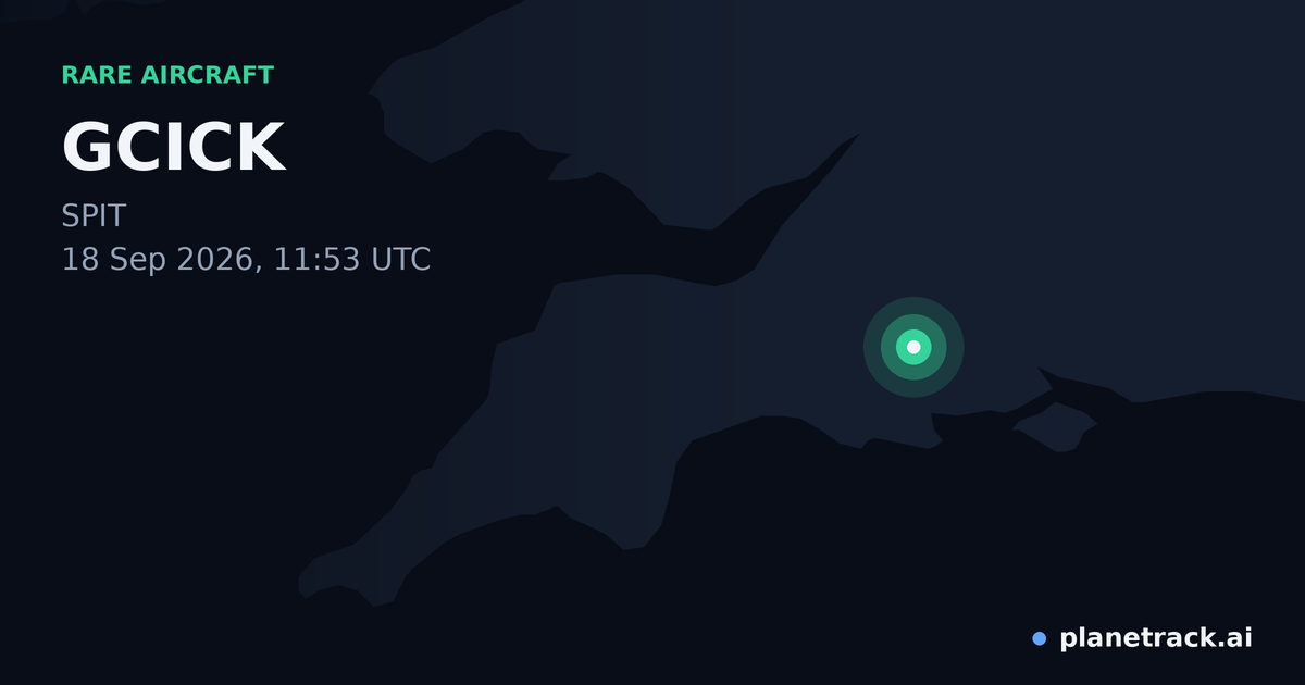 Map of where GCICK's rare aircraft happened