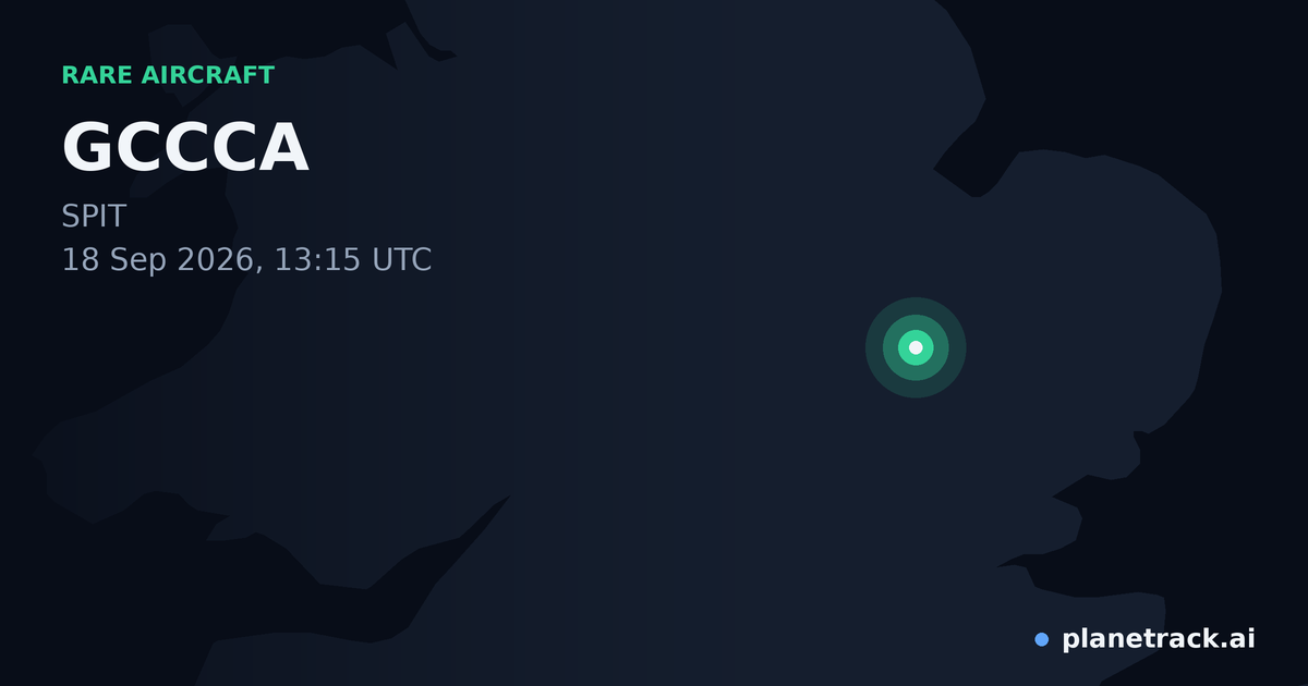 Map of where GCCCA's rare aircraft happened
