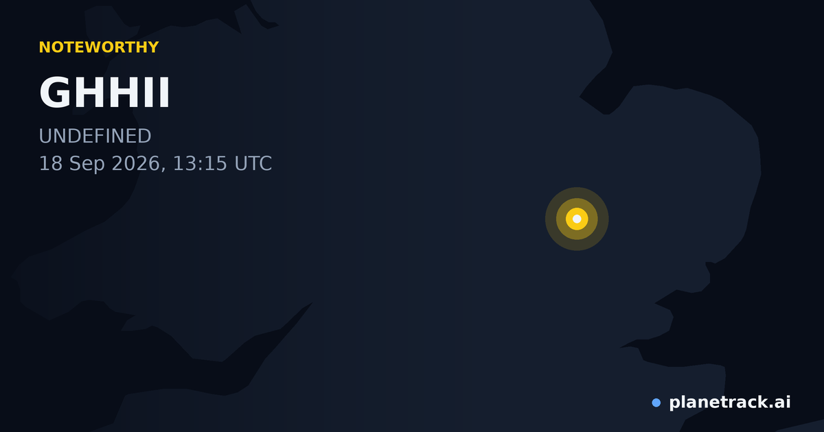 Map of where GHHII's special aircraft happened