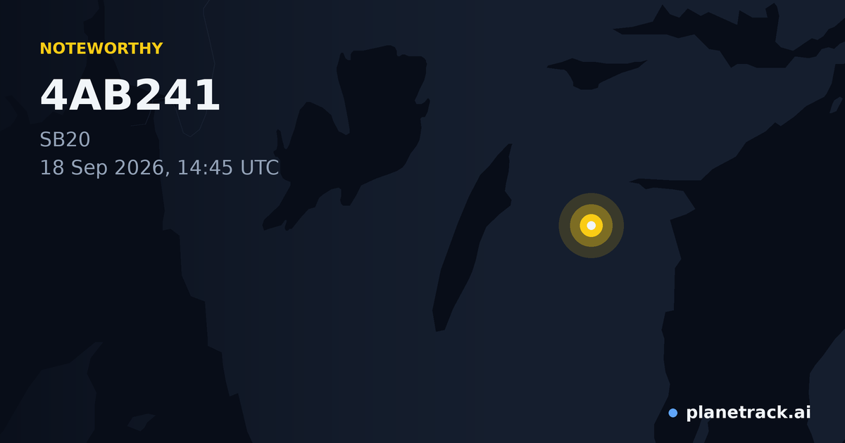 Map of where 4AB241's special aircraft happened