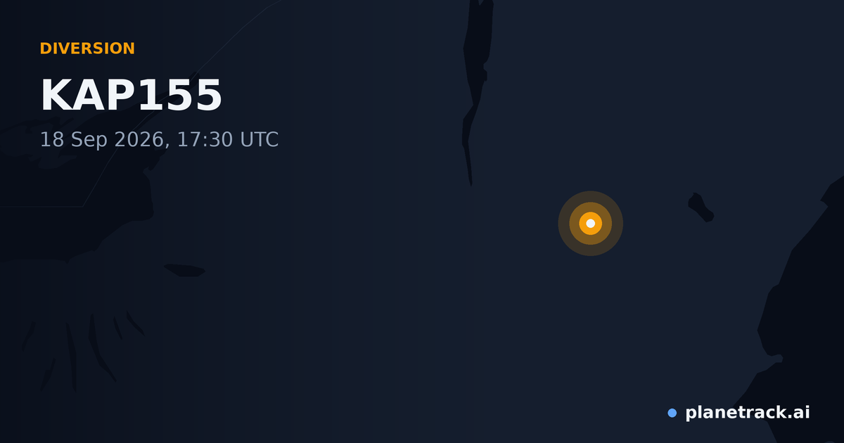 Map of where KAP155's diversion happened