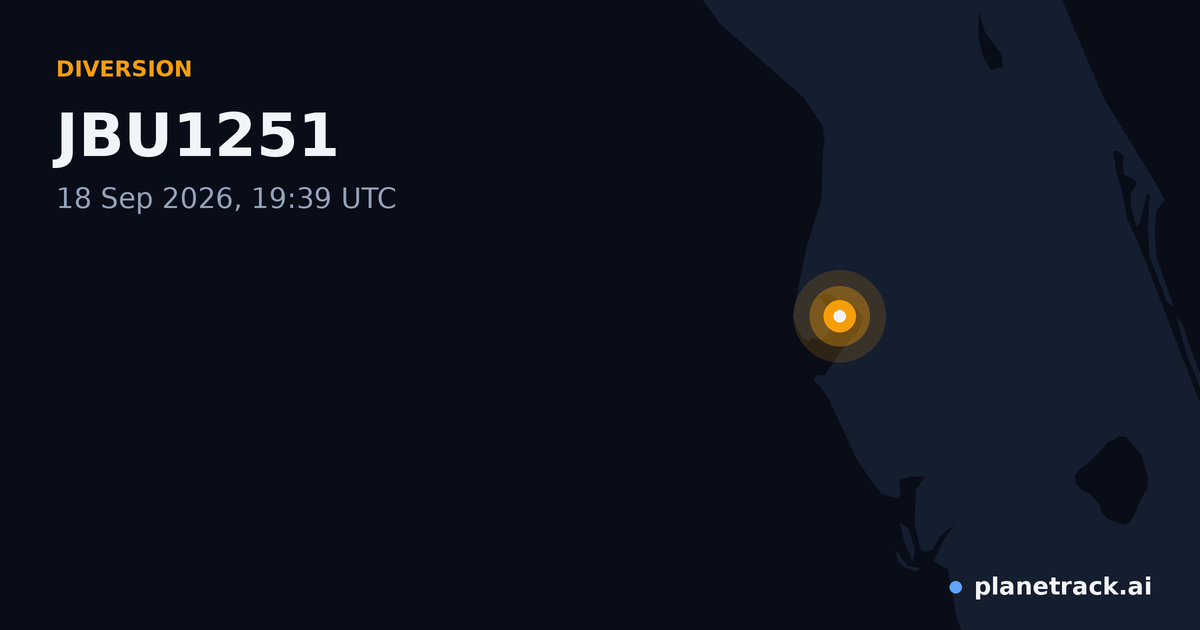 Map of where JBU1251's diversion happened