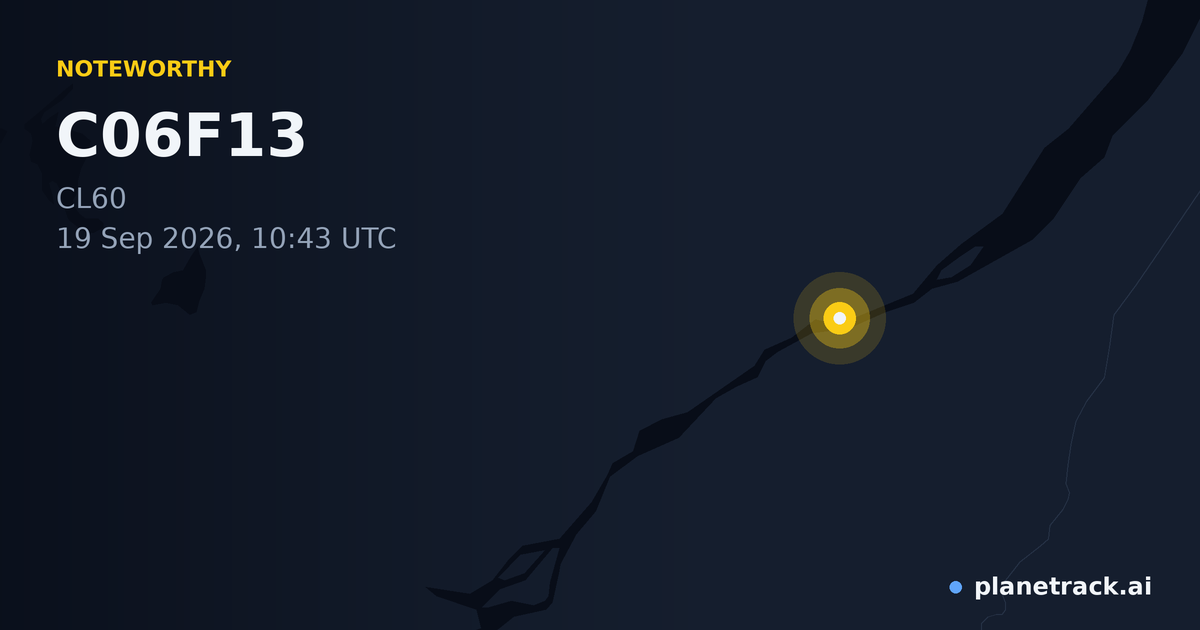 Map of where C06F13's special aircraft happened