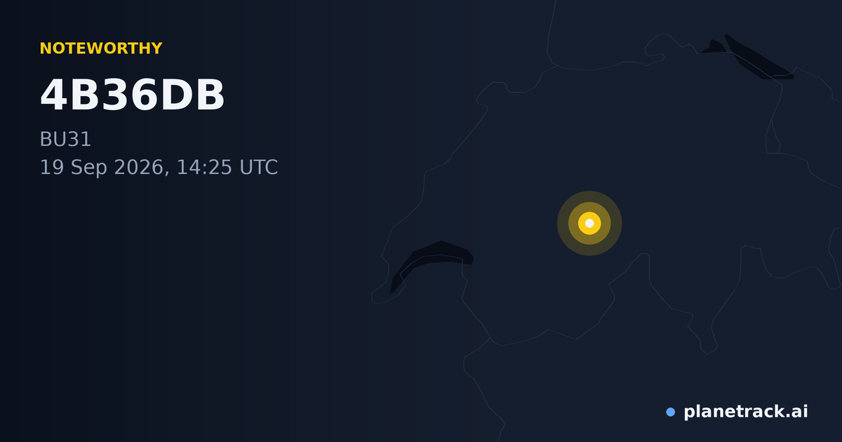 Map of where 4B36DB's special aircraft happened