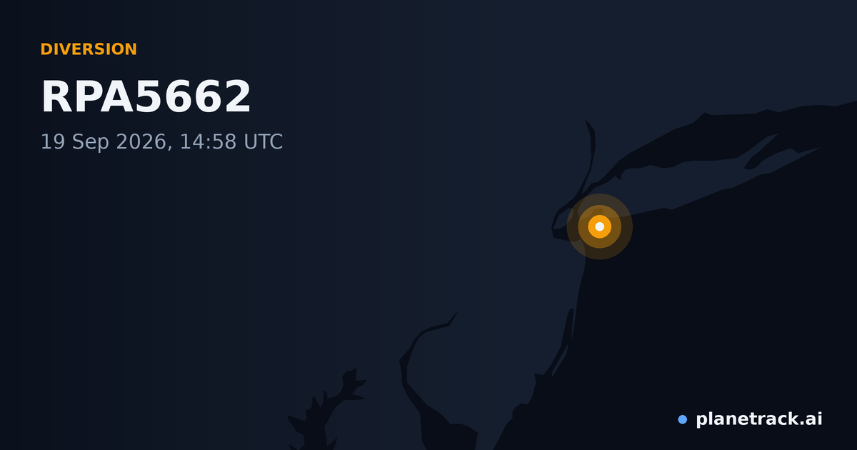 Map of where RPA5662's diversion happened