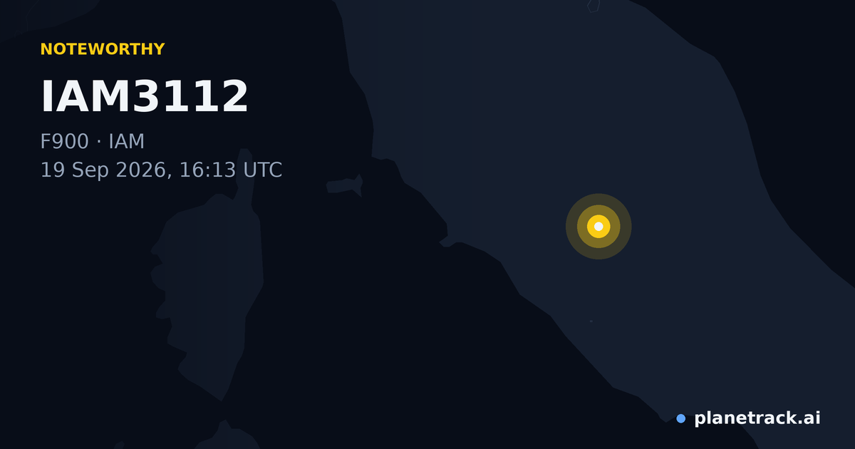 Map of where IAM3112's special aircraft happened