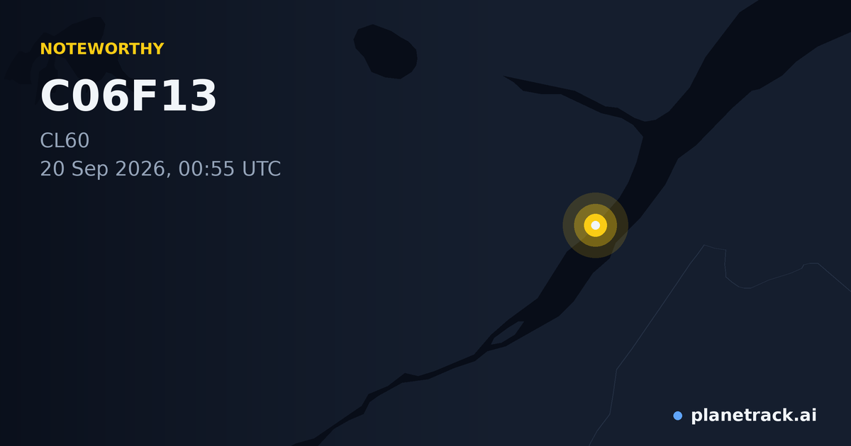 Map of where C06F13's special aircraft happened