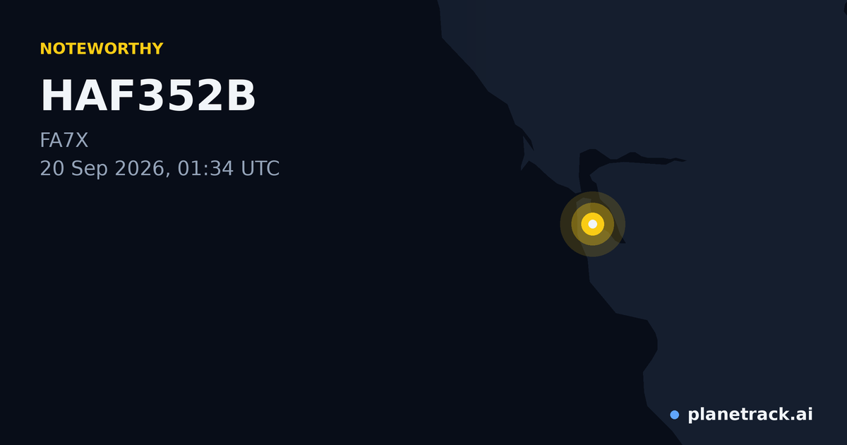 Map of where HAF352B's special aircraft happened