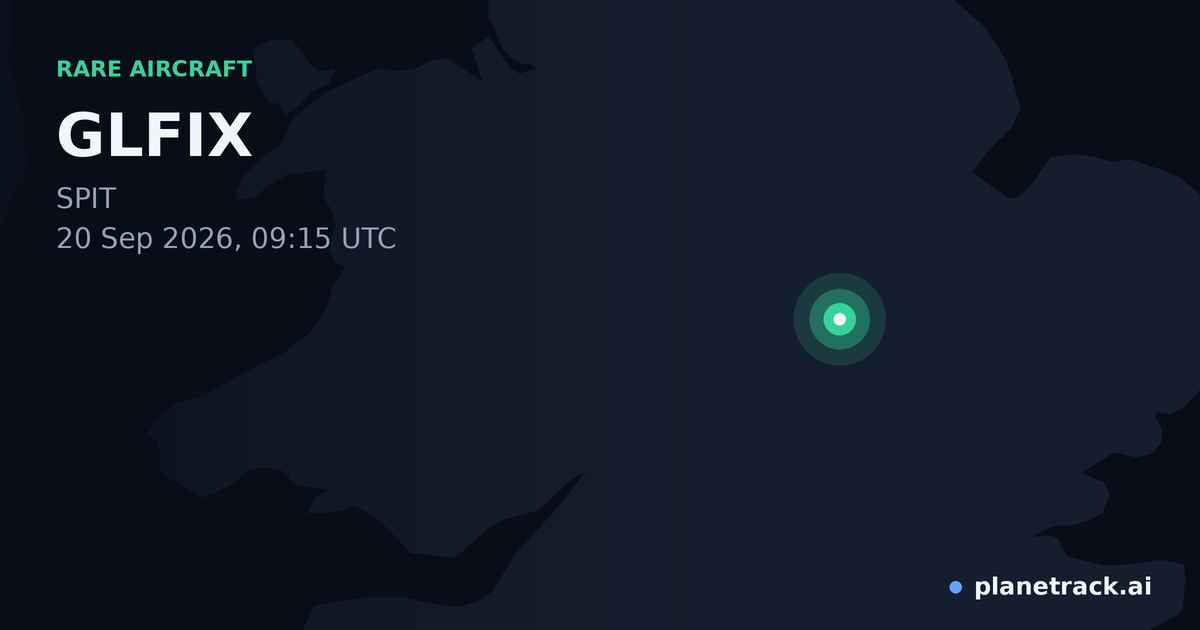 Map of where GLFIX's rare aircraft happened