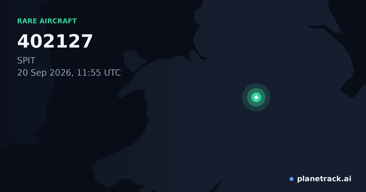 Map of where 402127's rare aircraft happened