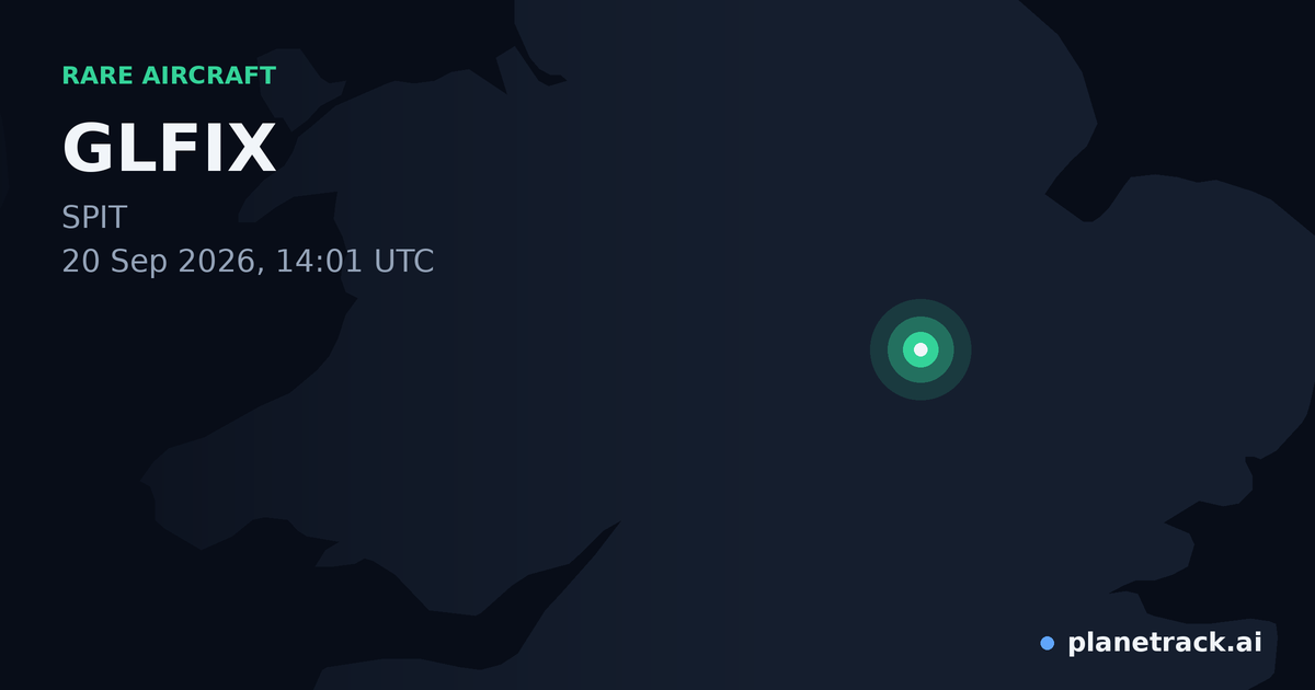 Map of where GLFIX's rare aircraft happened