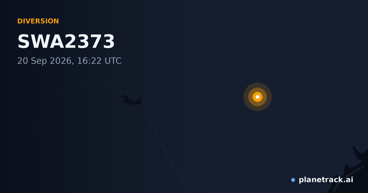 Map of where SWA2373's diversion happened