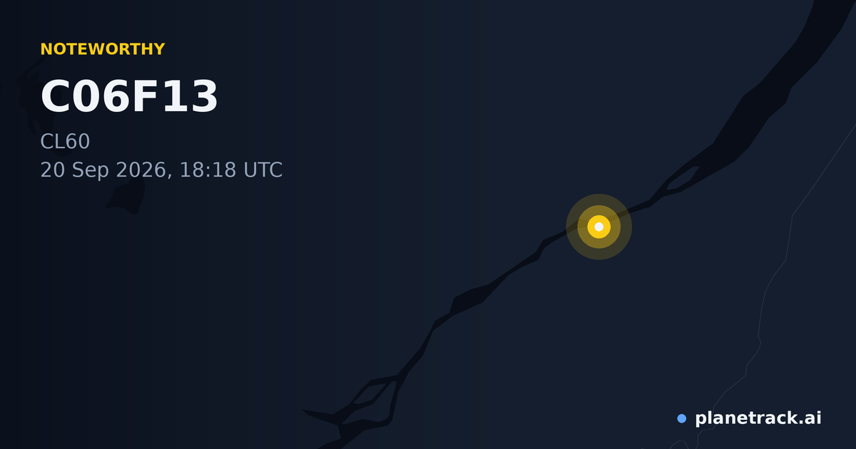 Map of where C06F13's special aircraft happened