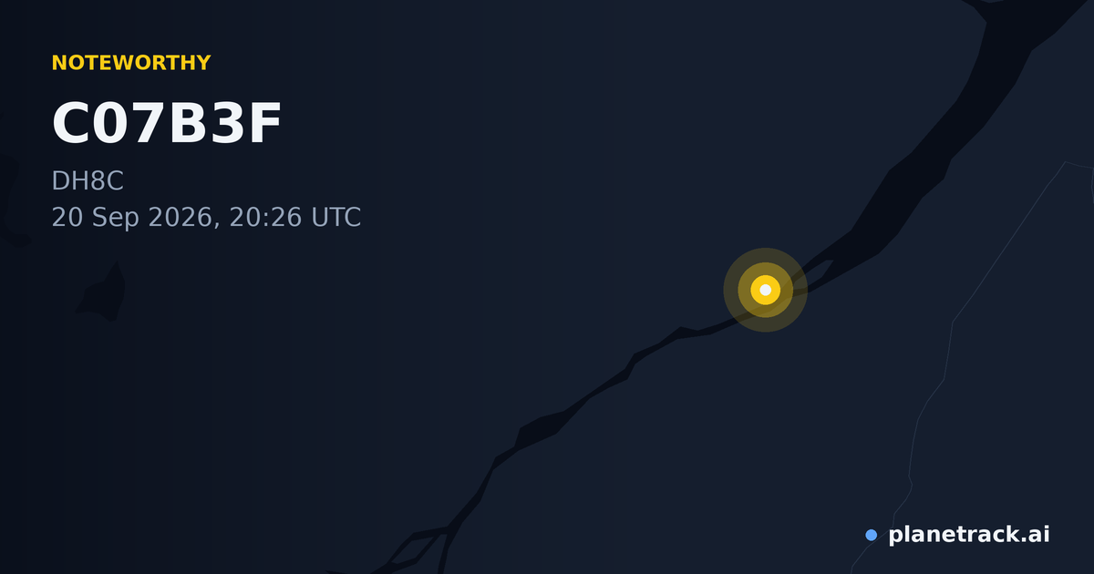 Map of where C07B3F's special aircraft happened
