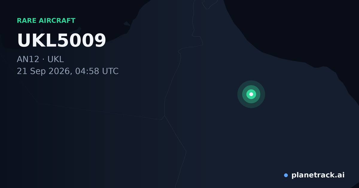 Map of where UKL5009's rare aircraft happened