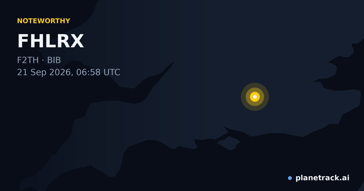 Map of where FHLRX's special aircraft happened