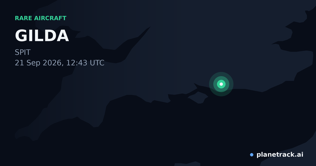 Map of where GILDA's rare aircraft happened