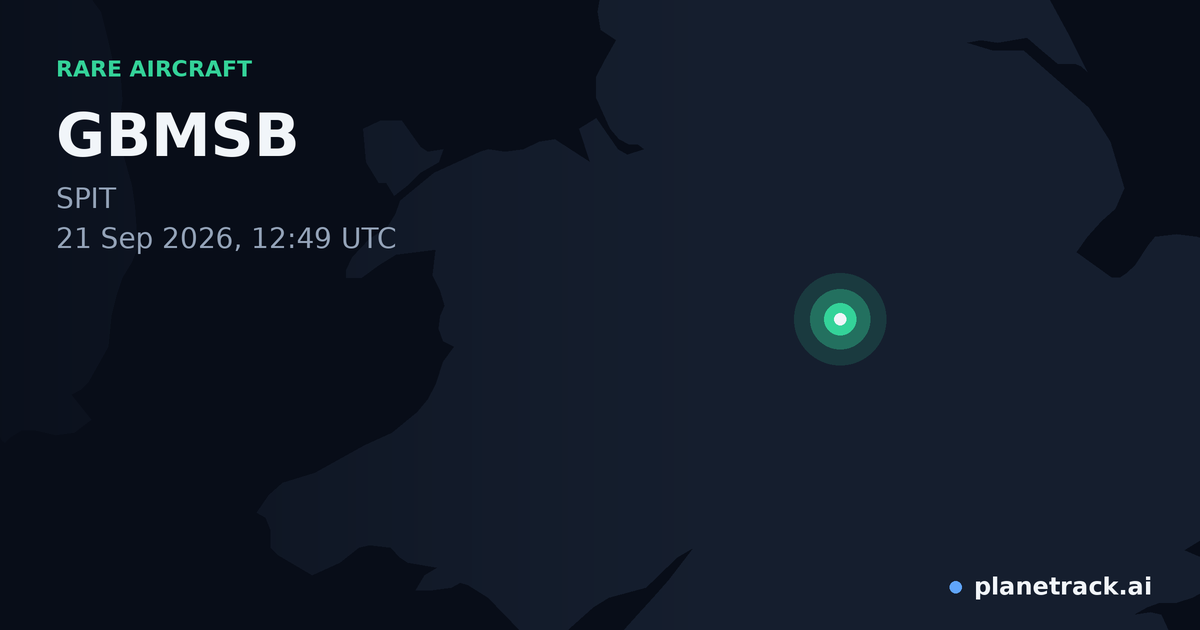 Map of where GBMSB's rare aircraft happened