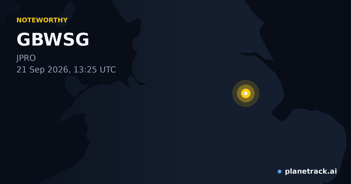 Map of where GBWSG's special aircraft happened