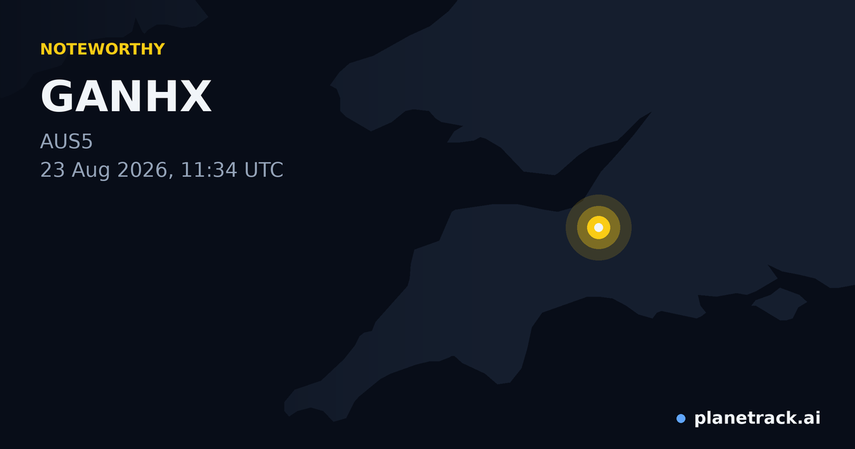 Map of where GANHX's special aircraft happened