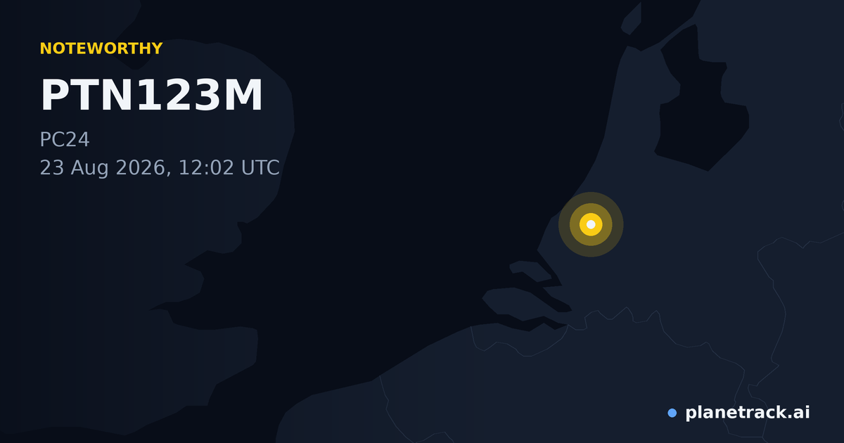 Map of where PTN123M's special aircraft happened
