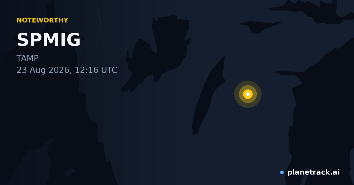Map of where SPMIG's special aircraft happened