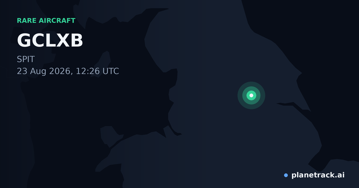 Map of where GCLXB's rare aircraft happened