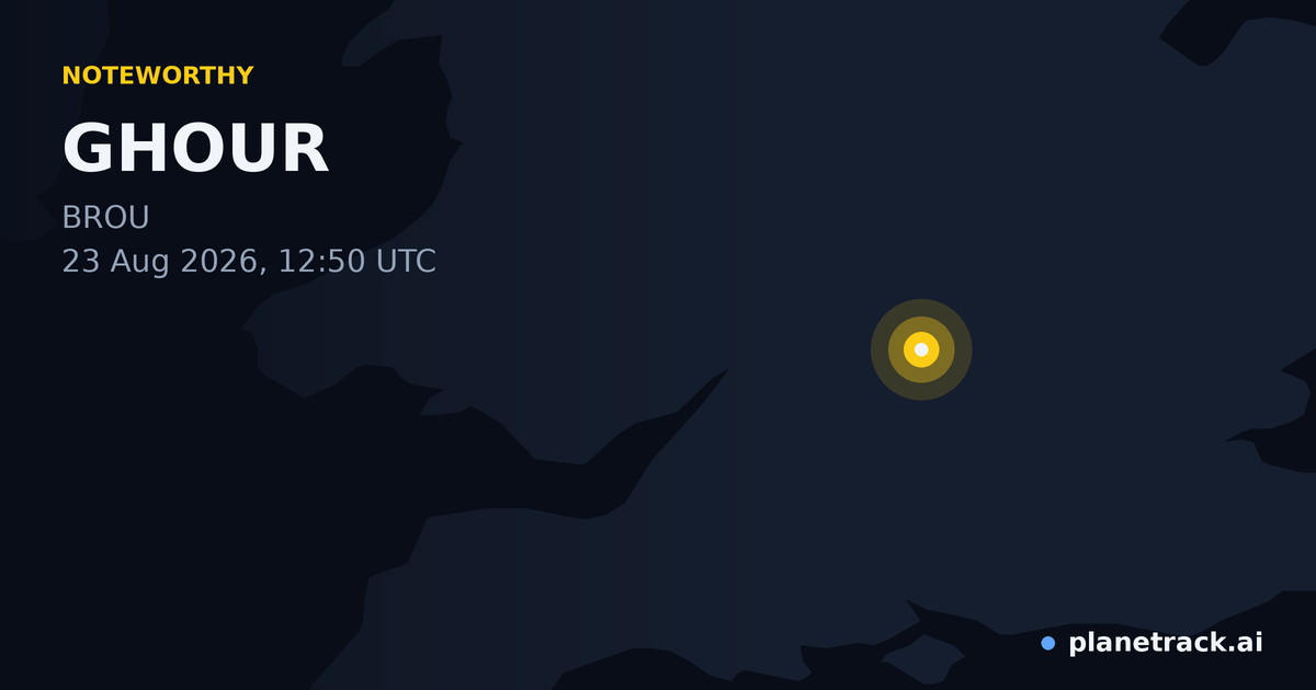 Map of where GHOUR's special aircraft happened