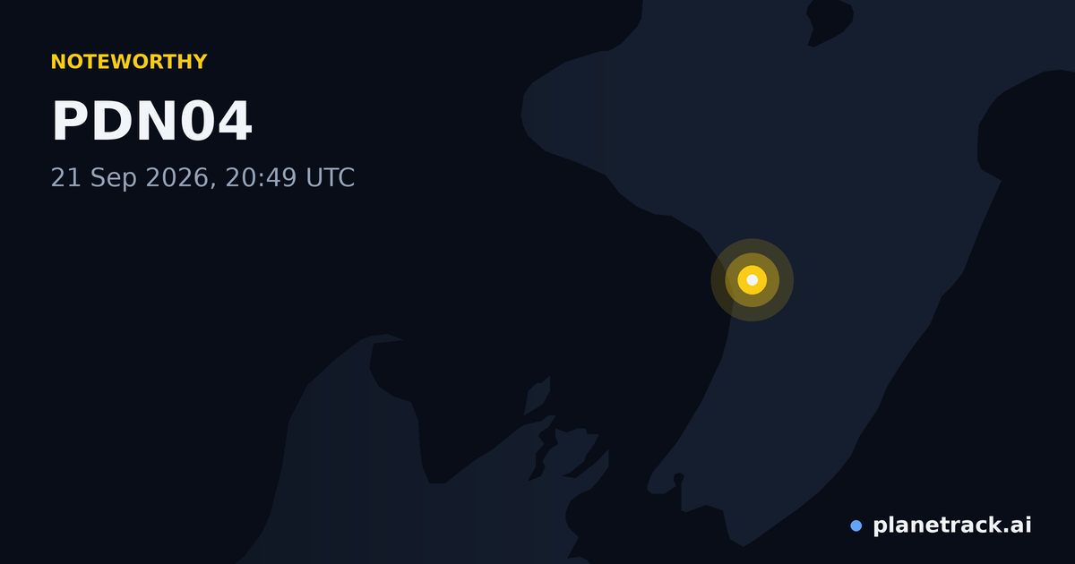 Map of where PDN04's special aircraft happened