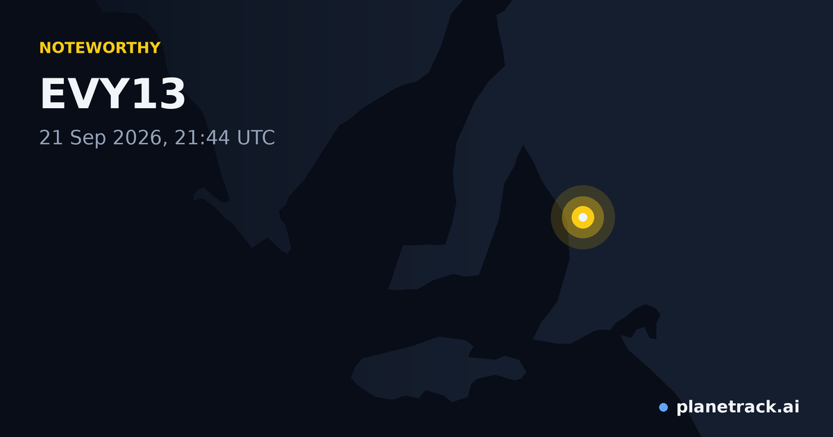 Map of where EVY13's special aircraft happened