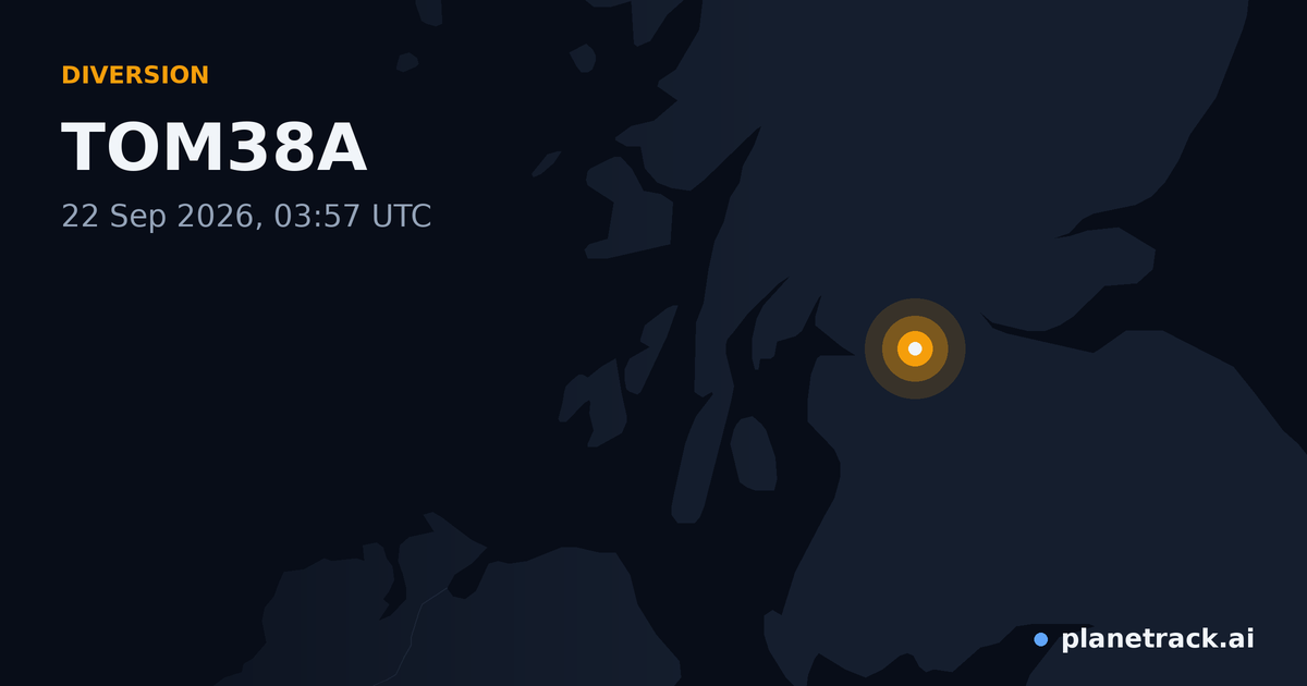 Map of where TOM38A's diversion happened