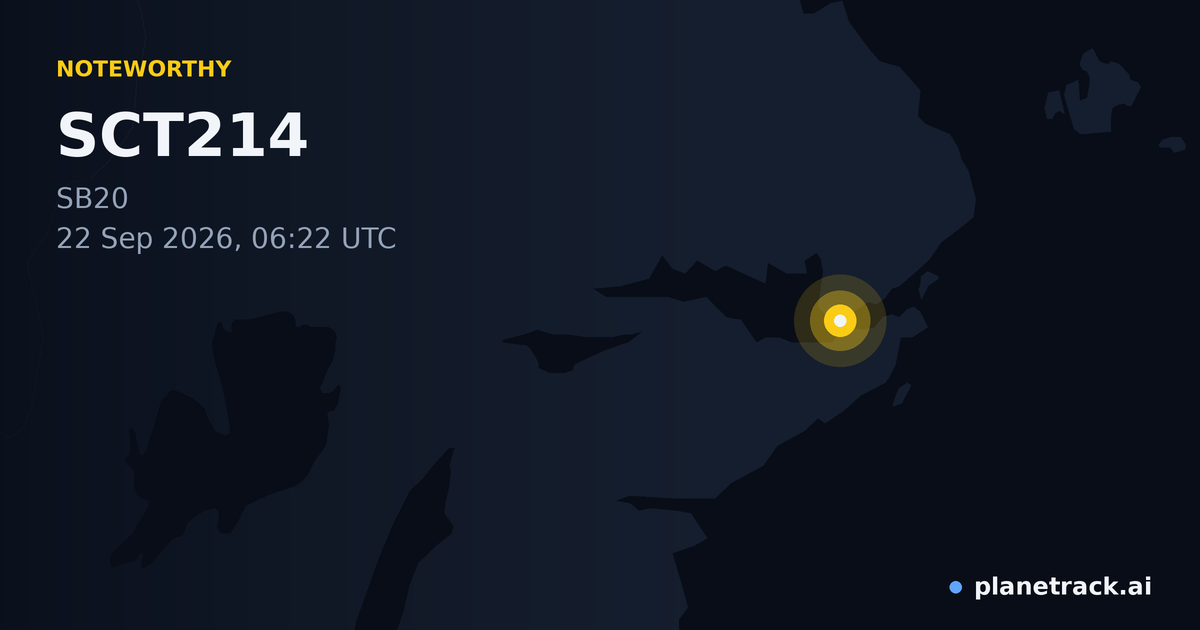Map of where SCT214's special aircraft happened