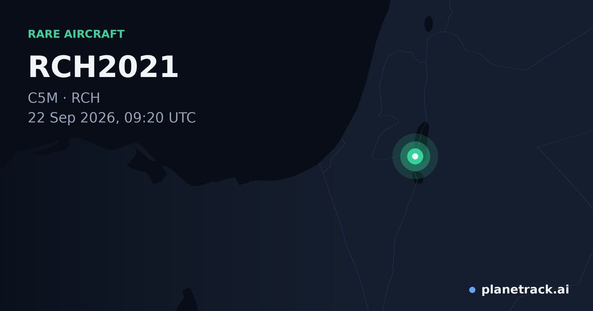 Map of where RCH2021's rare aircraft happened