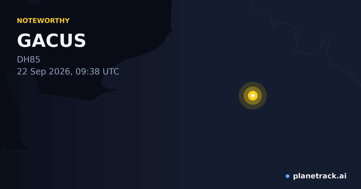 Map of where GACUS's special aircraft happened