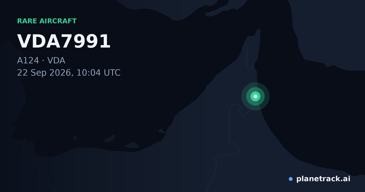 Map of where VDA7991's rare aircraft happened