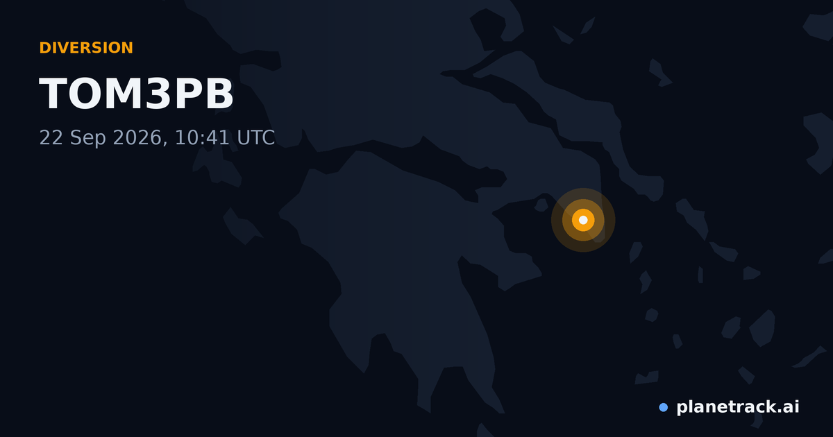 Map of where TOM3PB's diversion happened