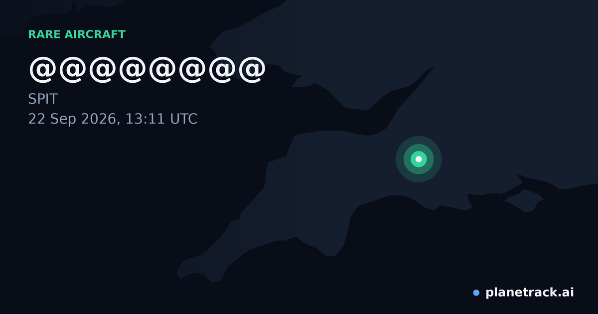 Map of where @@@@@@@@'s rare aircraft happened