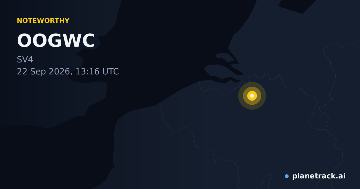 Map of where OOGWC's special aircraft happened